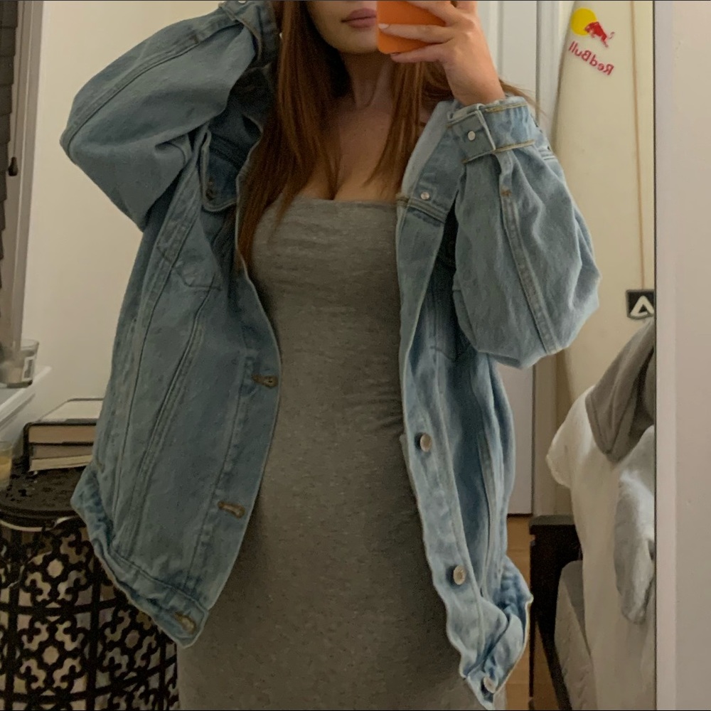 brandy melville oversized denim jacket